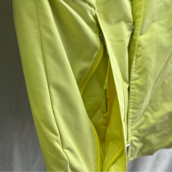Burton DryRide Neon Green Women Ski Snow Jacket Sz Small Full Zip/Button Y2K - Picture 3 of 14